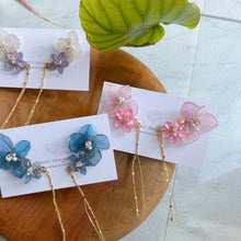 Hydrangea Flying Butterfly  No.1- Titanium Pierce(ピアス）