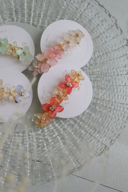 Hydrangea Hair Barrette No.47