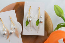 Yuri Flower Lily Earrings  No.3 -  Titanium Pierce