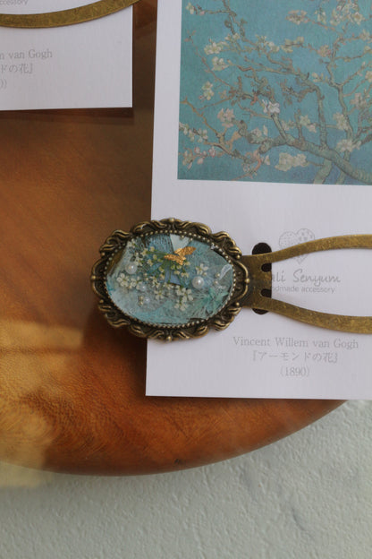 Gogh Inspired Flower Book Mark No.1 - アーモンドの花