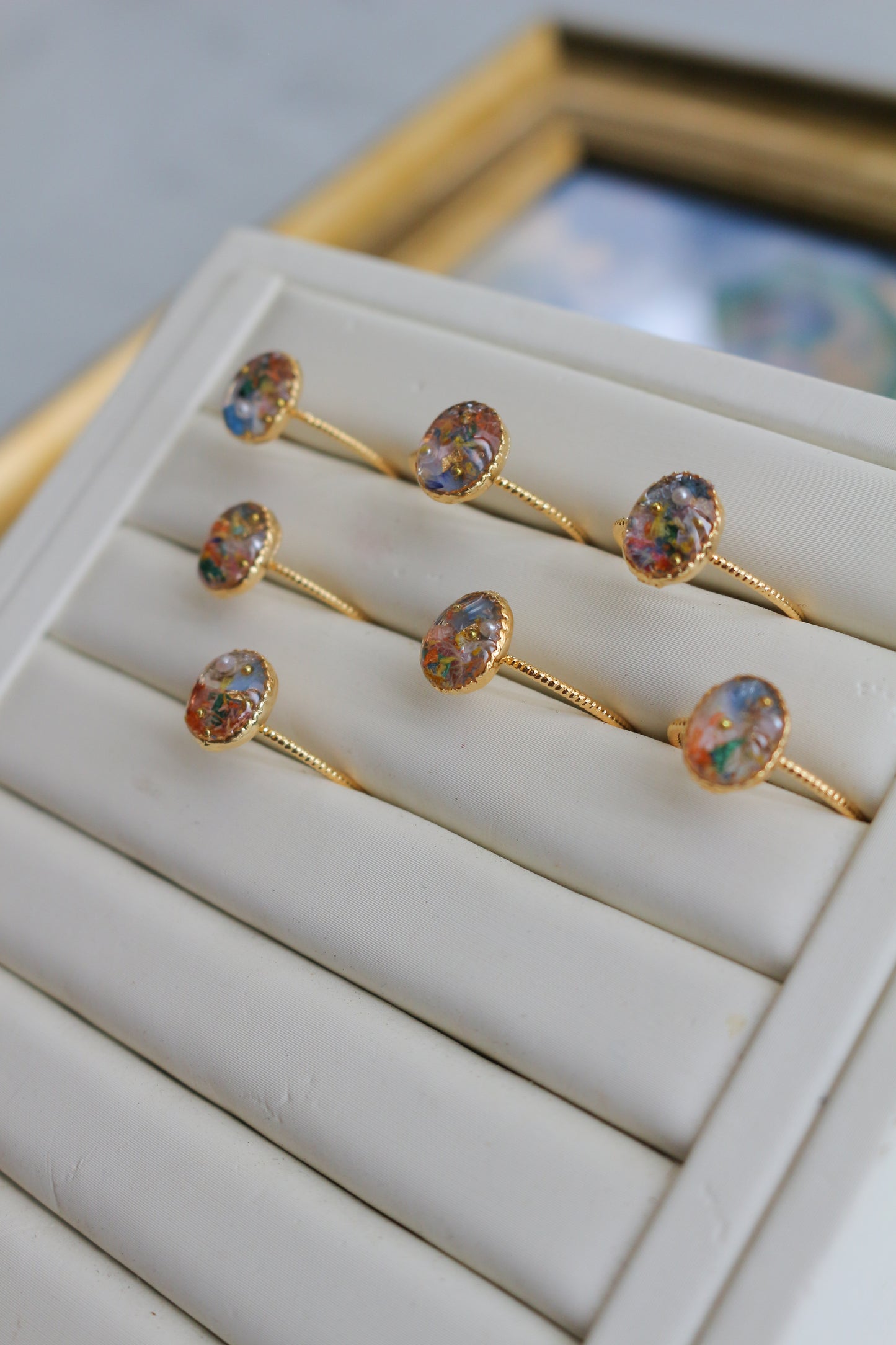 Monet Woman with a Parasol Inspired Ring No.1 -散歩　日傘をさす女性
