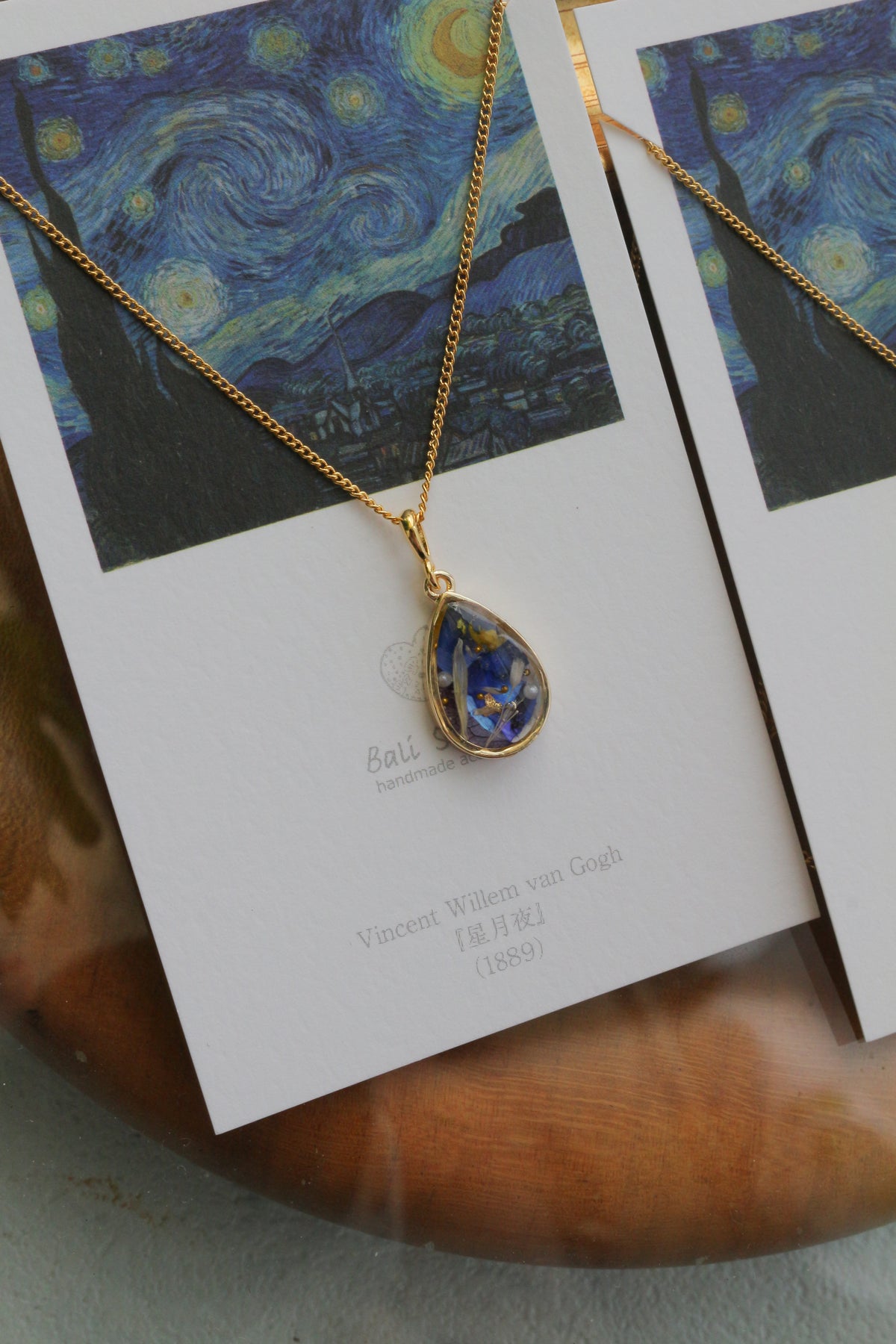 Gogh's The Starry Night Inspired Necklace - 星月夜