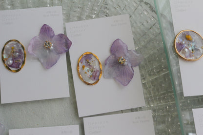 Hydrangea and Flower Medallion No.4 パーツ選べます。