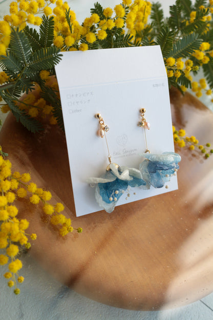 Flower Skirt Earrings - No.4 ピアスorイヤリング