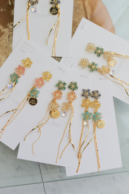 Oshikatsu Hydrangea Earrings No.2 ピアスorイヤリング