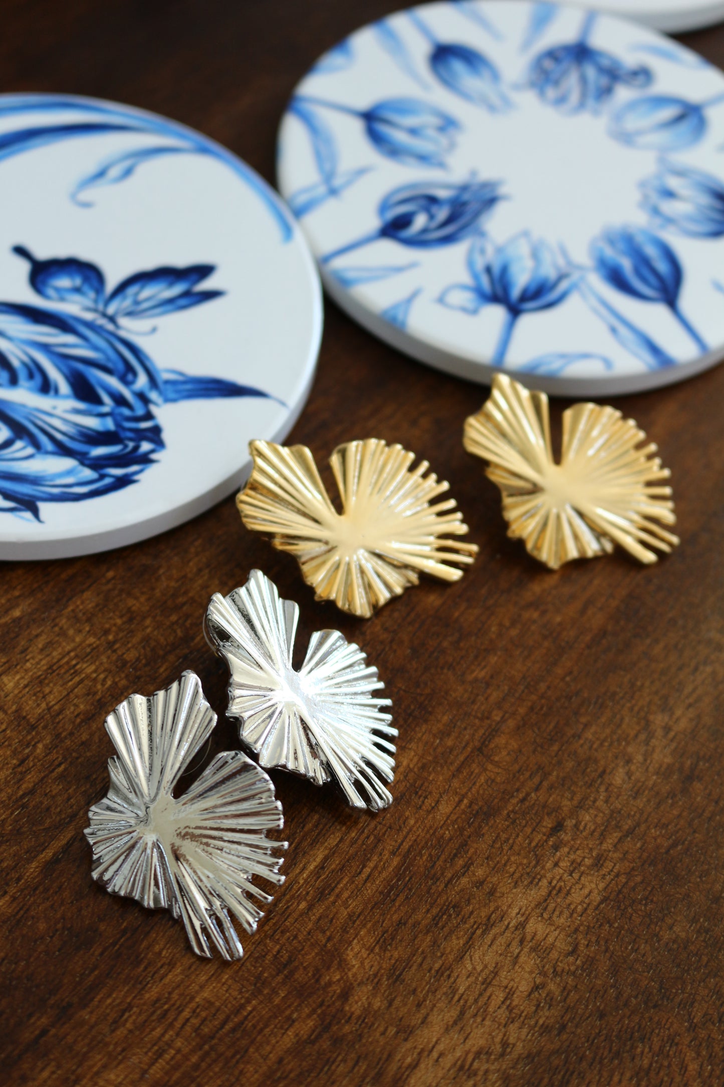 Lily Pad Metal Pierce Earring No.2 〜Sakkoly