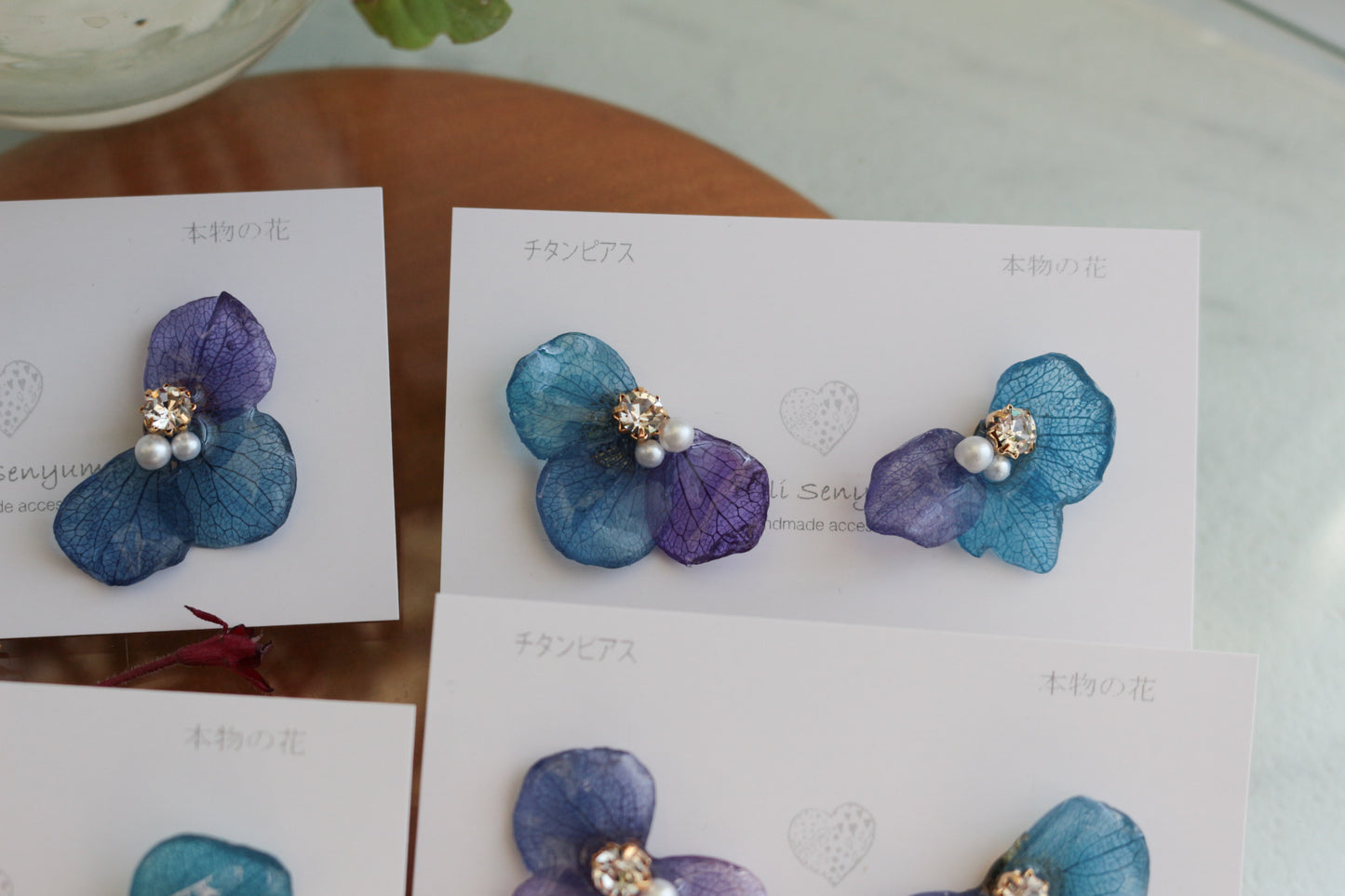 Hydrangea Wing No.136- Titanium Pierce(ピアス）