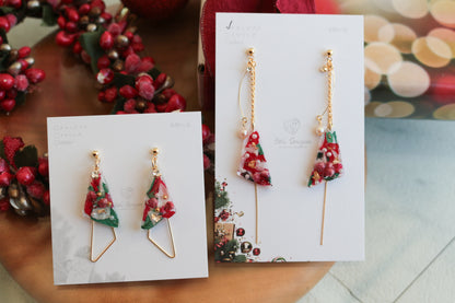 Christmas Triangle Earrings