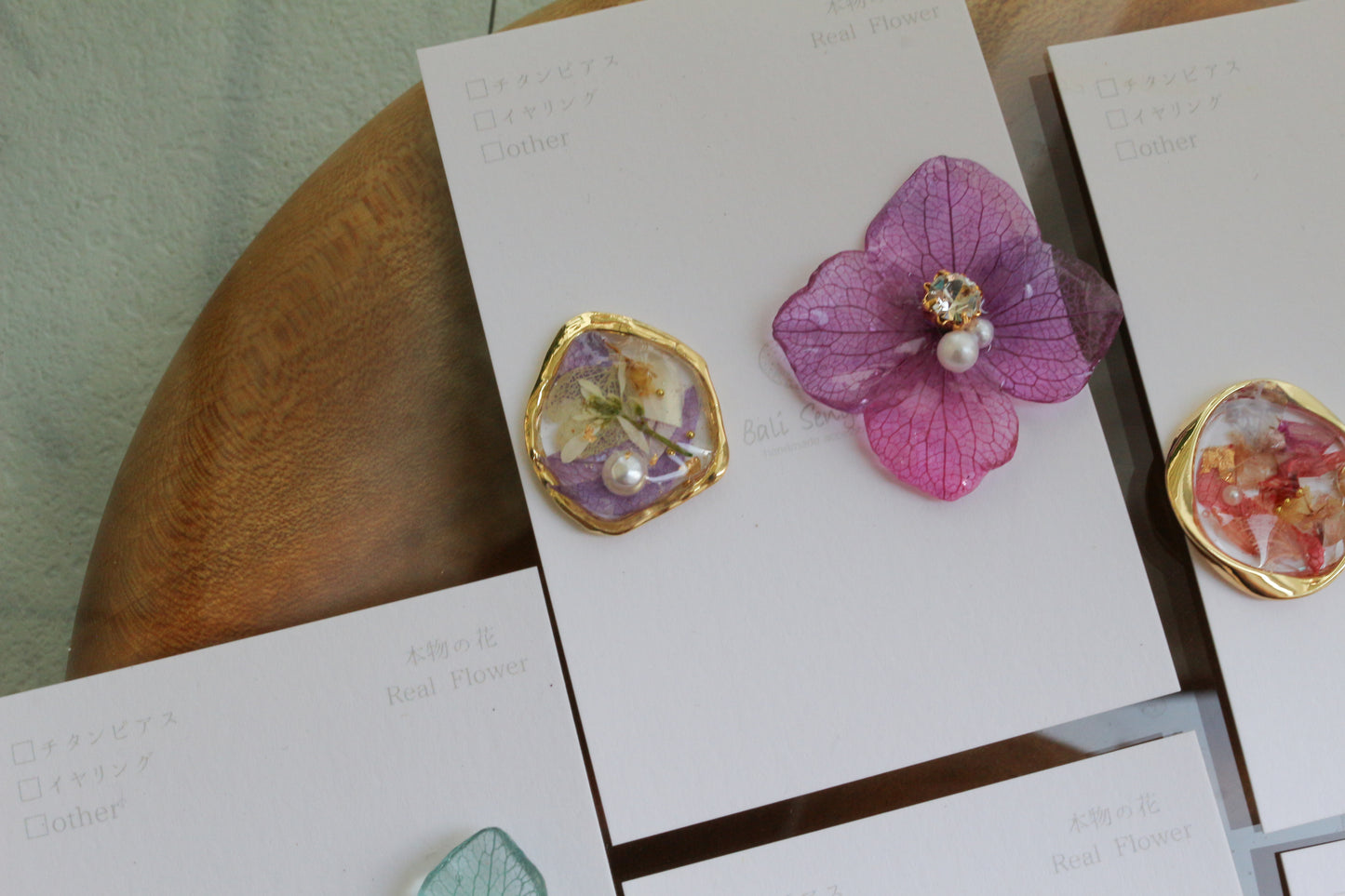 Hydrangea and Flower Medallion No.3 パーツ選べます。