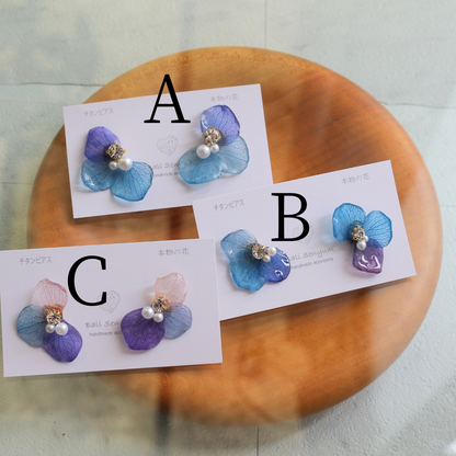 Hydrangea Wing No.126- Titanium Pierce(ピアス）