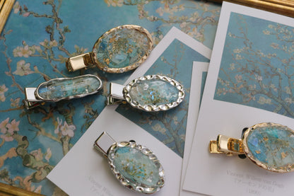 Gogh's Inspired Hair Clip - アーモンドの花