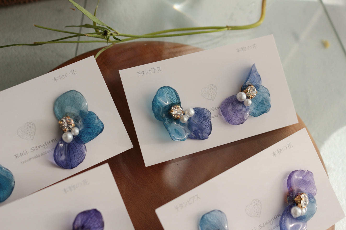 Hydrangea Wing No.140- Titanium Pierce(ピアス）