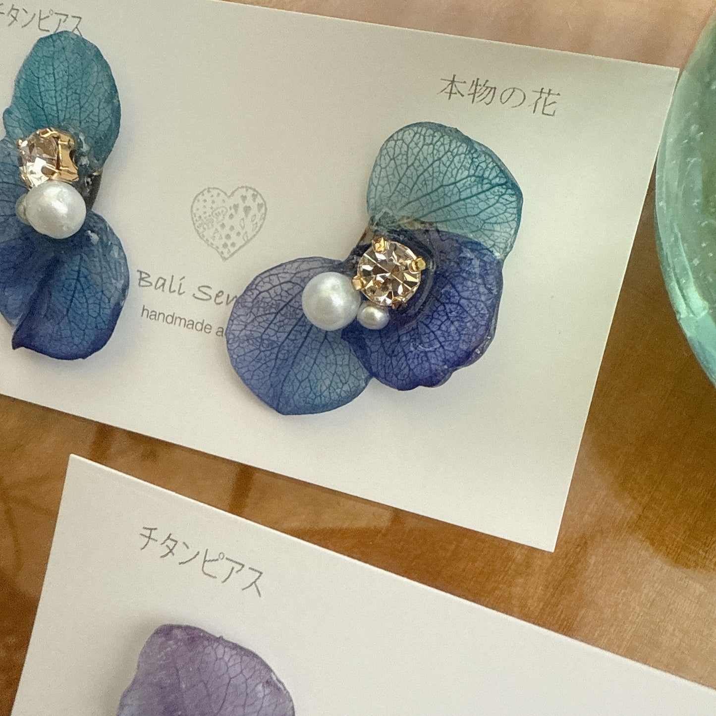 Hydrangea Wing No.115- Titanium Pierce(ピアス）
