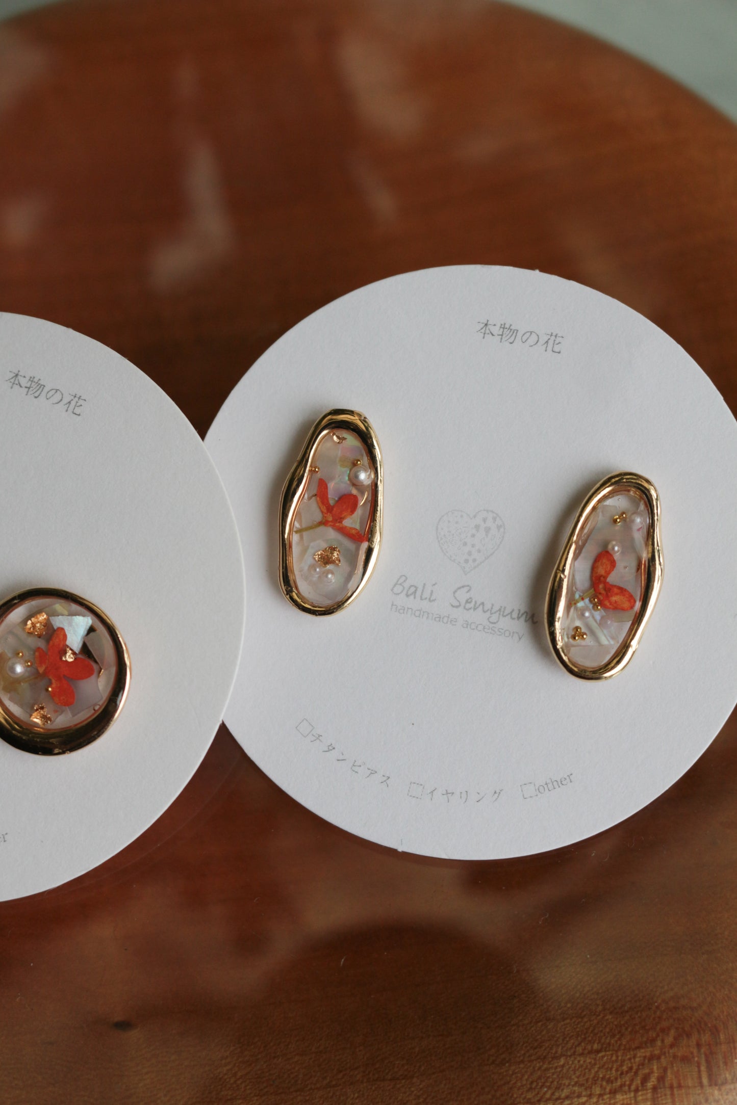 金木犀 Osmanthus Earring No.1