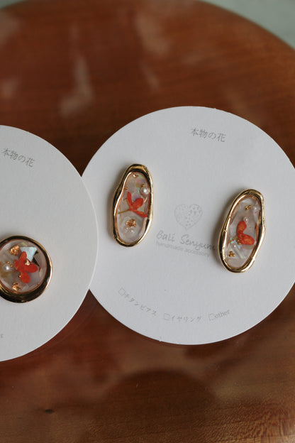 金木犀 Osmanthus Earring No.1