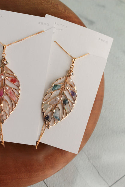 Leaf Necklace with chain 60cm  No.13