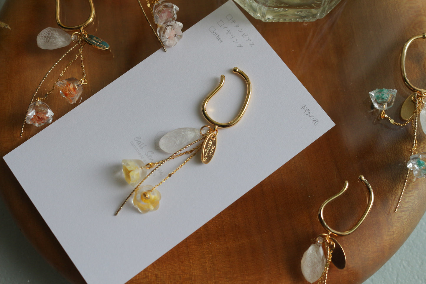 Floral Ear-cuff - 残暑の風