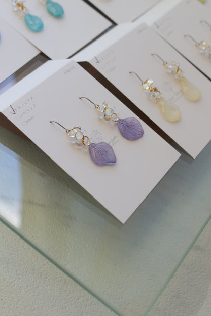 Hydrangea TSUBU Earrings -  No.3