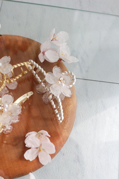 Someiyoshino Sakura Hair Clip - White #S010