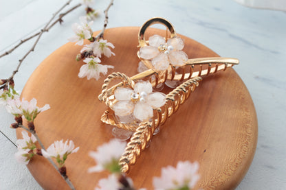 Someiyoshino Sakura Hair Clip - White Big