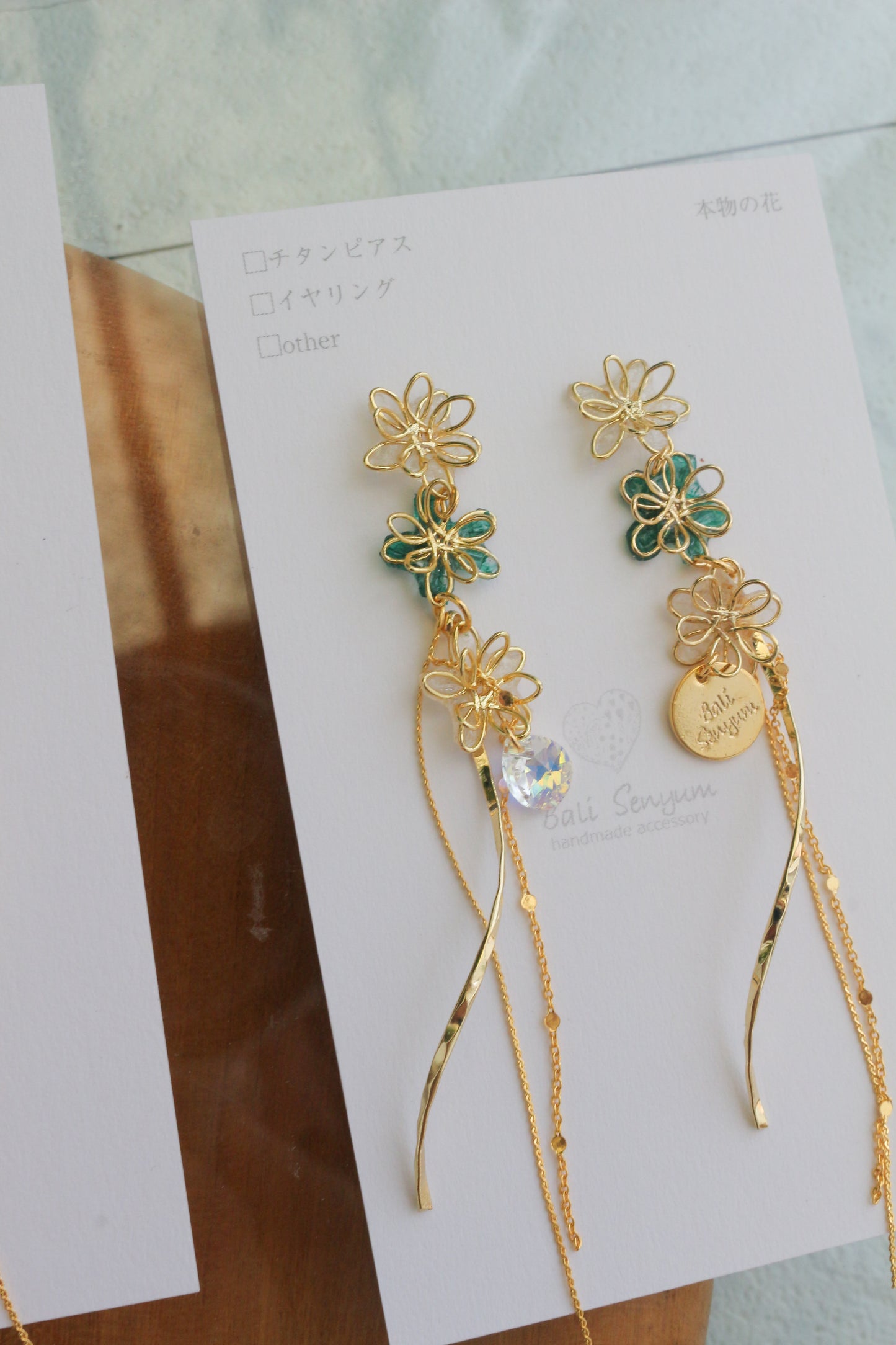 Oshikatsu Hydrangea Earrings No.2 ピアスorイヤリング