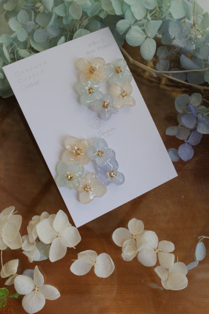 En Flower Earring 円と縁- Titanium Pierce(チタンピアス ）No.1