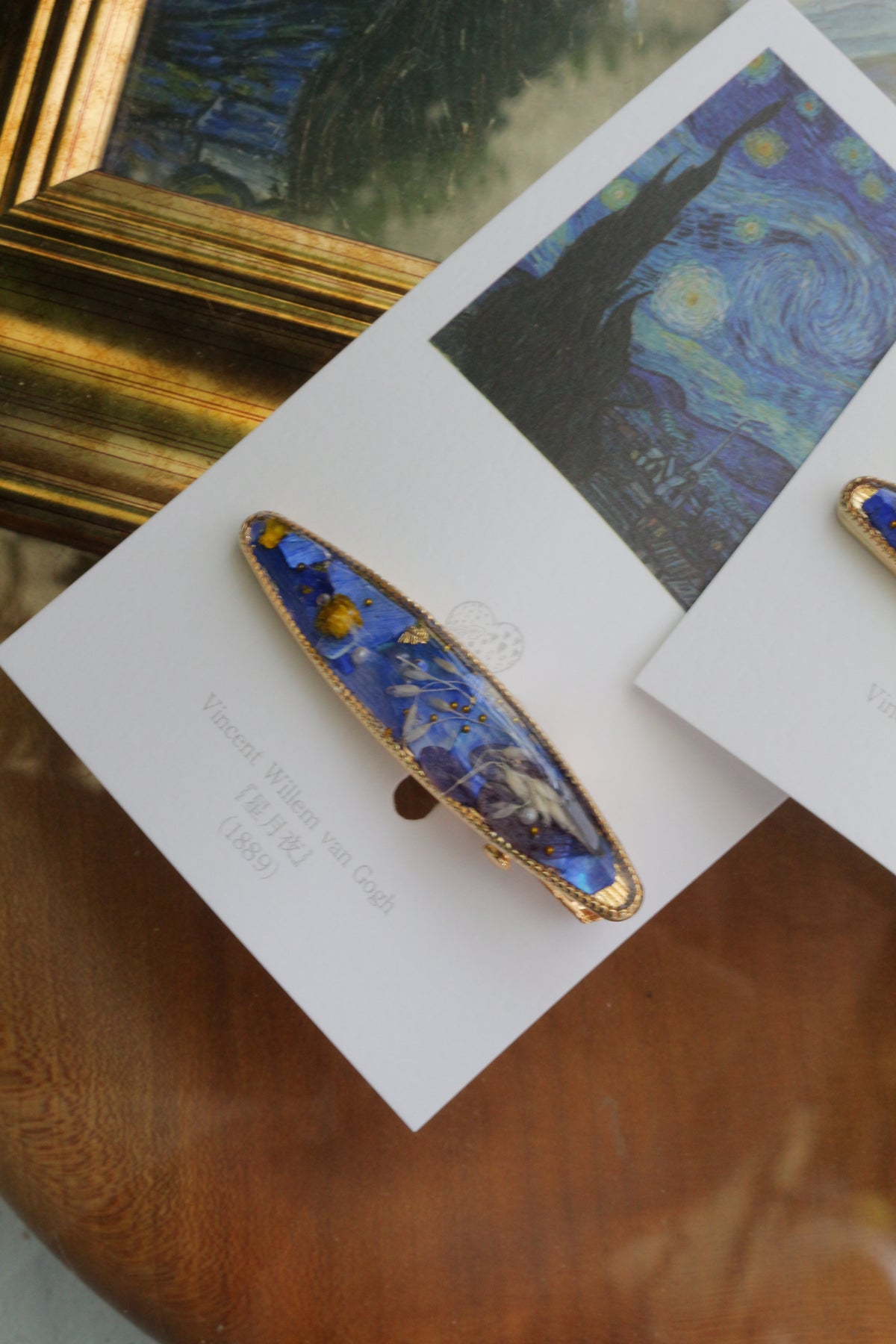 Gogh's Inspired Hair Clip - 星月夜