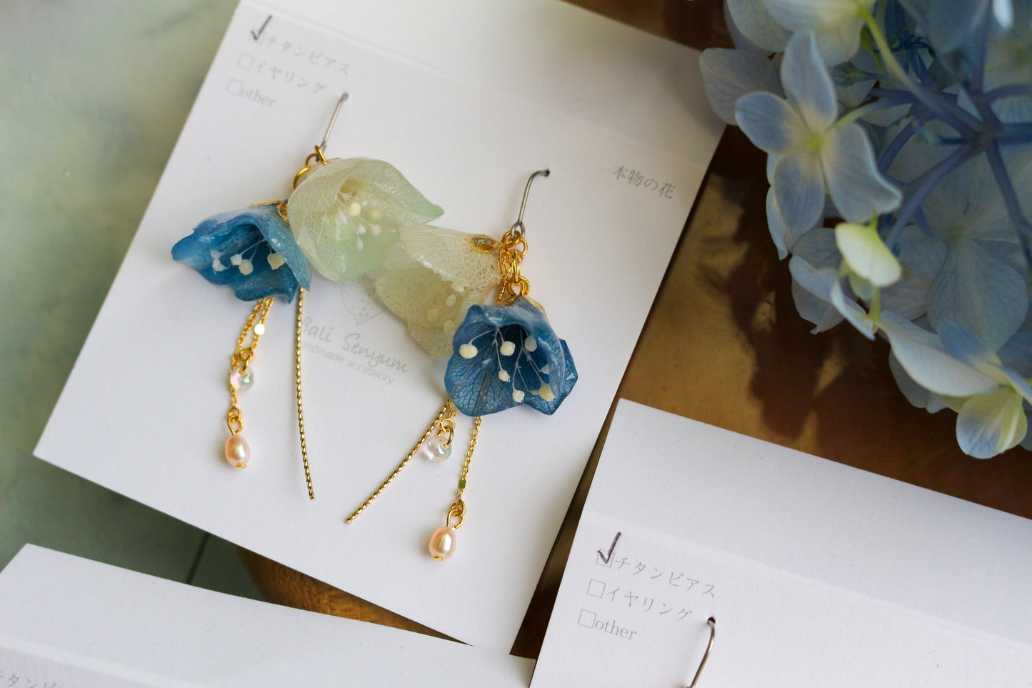 SUZUYOME2 Original Flower Earrings - No.9