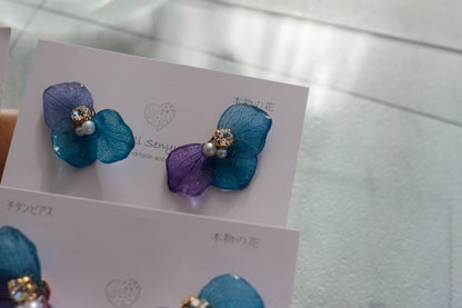 Hydrangea Wing No.141- Titanium Pierce(ピアス）