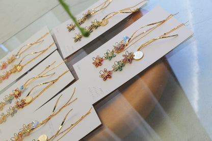 Oshikatsu Hydrangea Earrings No.3 ピアスorイヤリング