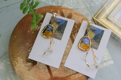 Gogh Inspired Flower Bag Charm No.2 Café Terrace at Night -夜のカフェ・テラスフォーラム広場