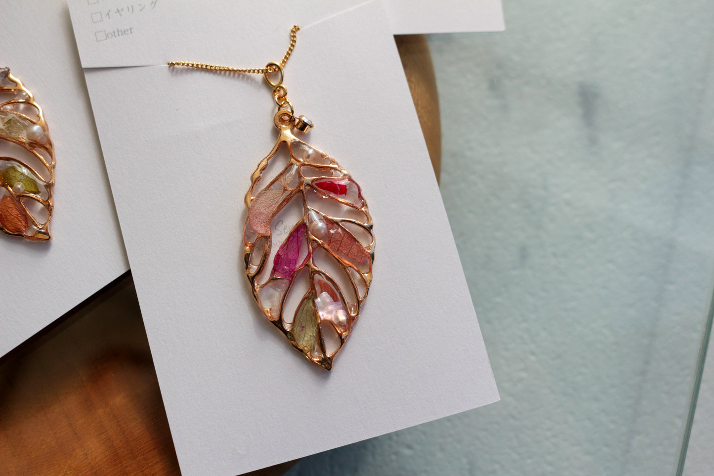 Leaf Necklace 60cm  No.15