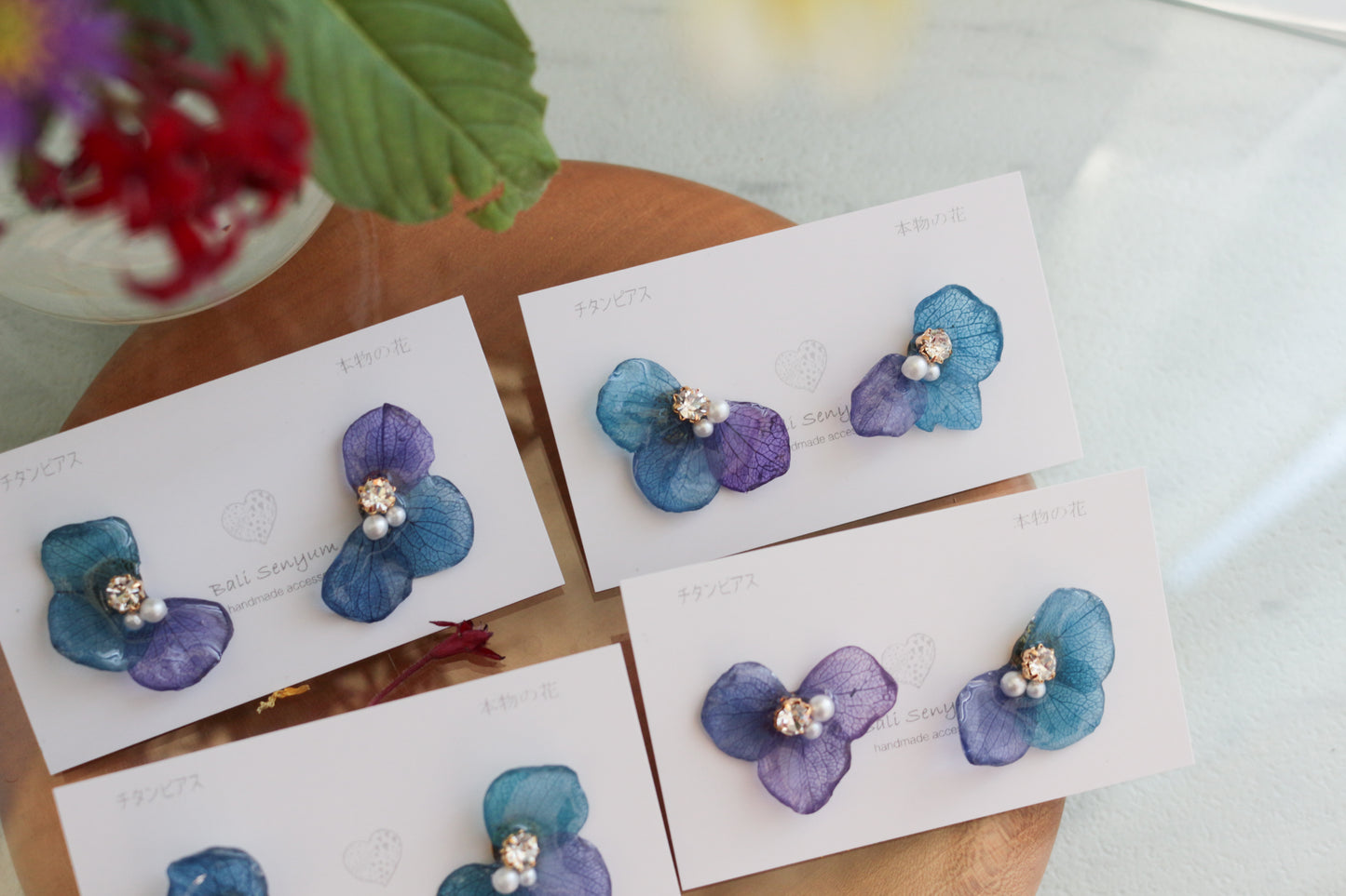 Hydrangea Wing No.136- Titanium Pierce(ピアス）