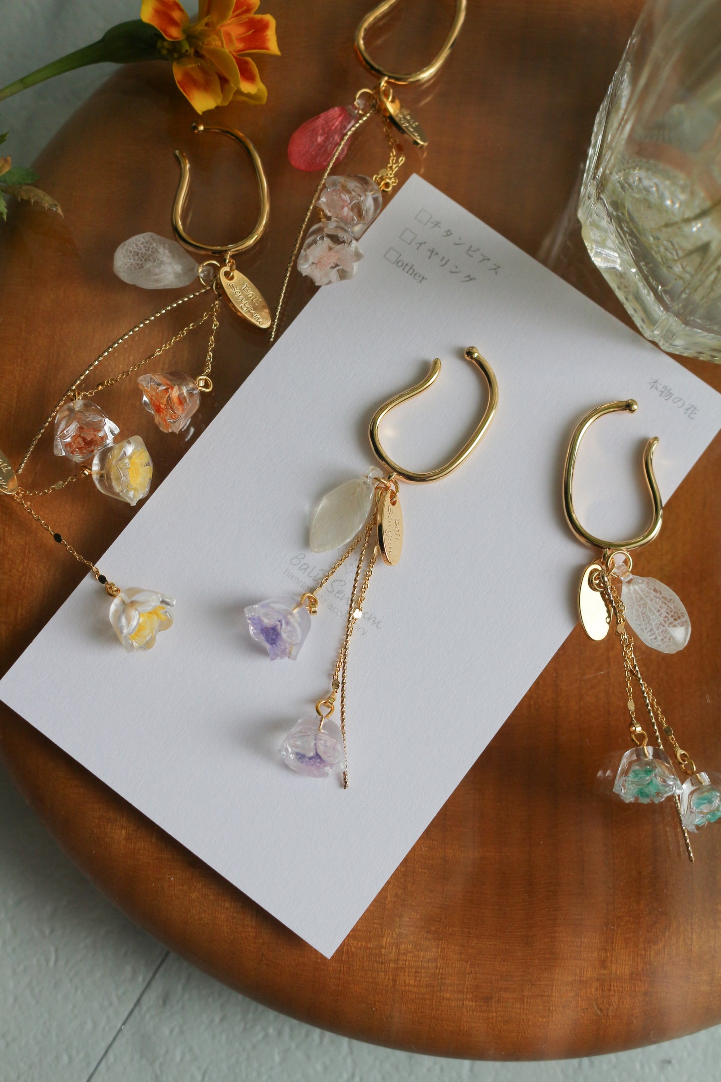 Floral Ear-cuff - 残暑の風