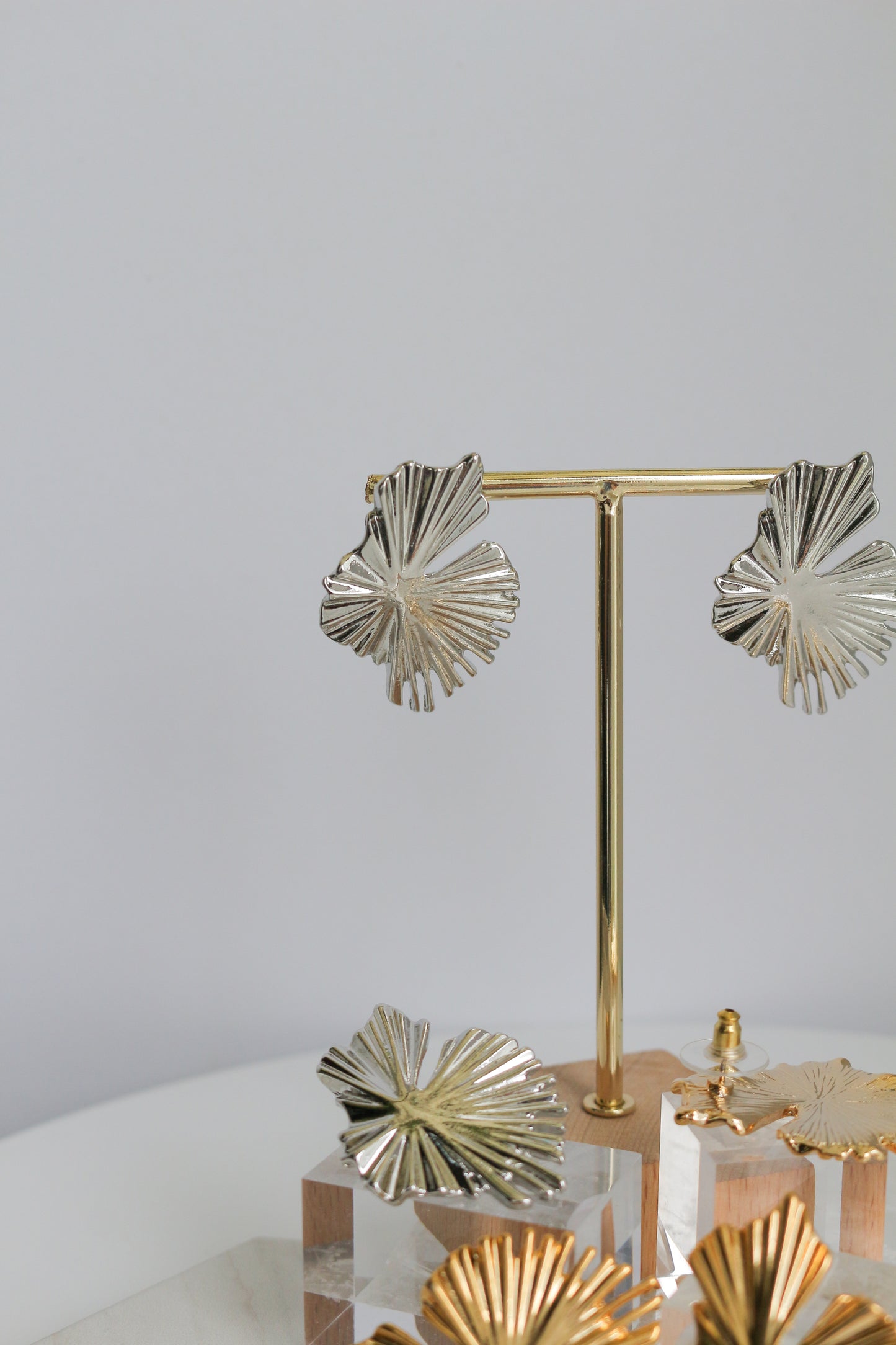 Lily Pad Metal Pierce Earring No.2 〜Sakkoly