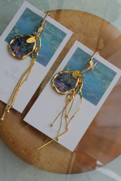 Monet Inspired Flower Bag Charm No.3 睡蓮