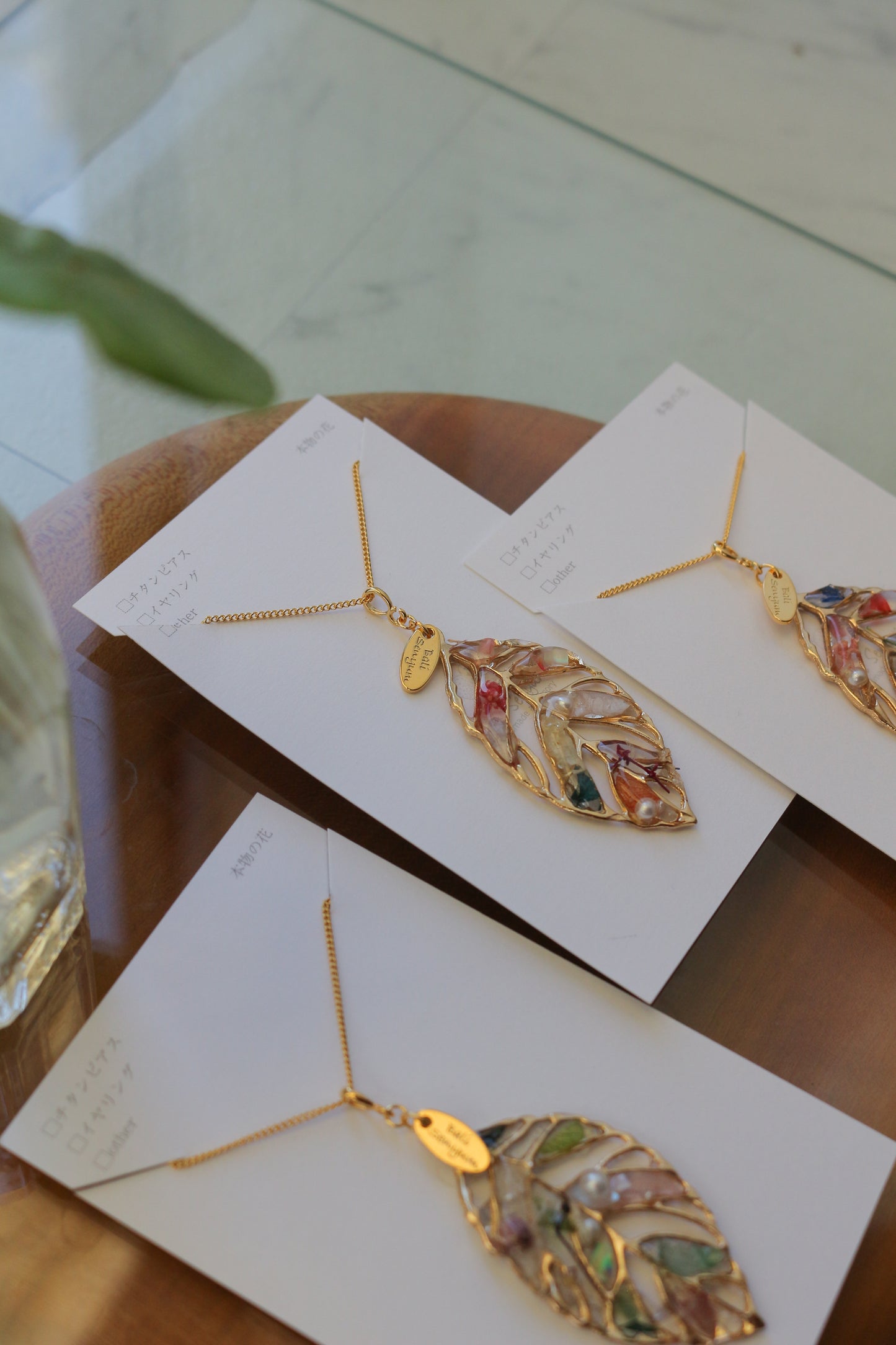 Leaf Necklace 60cm  No.3