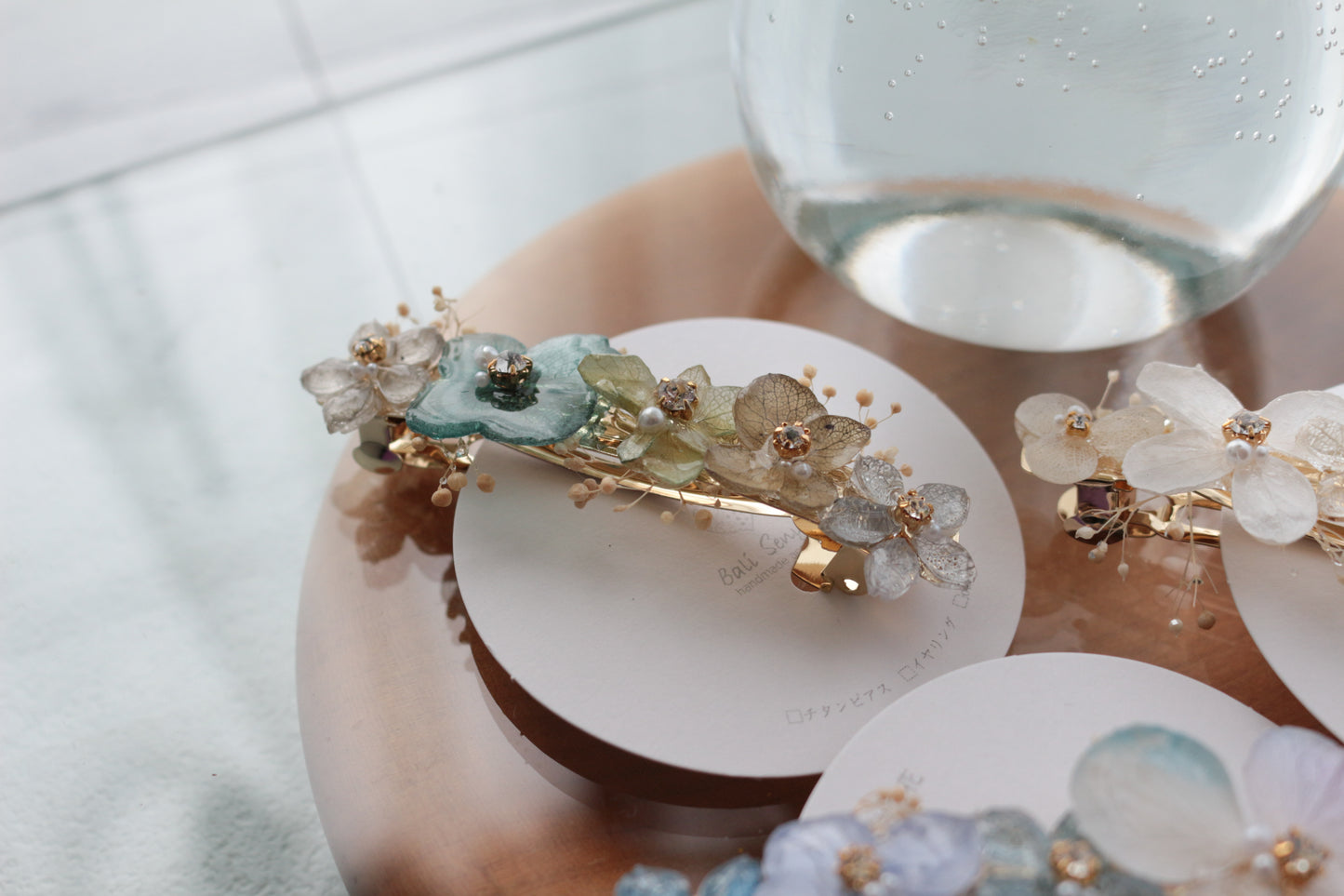 Hydrangea Hair Barrette No.44