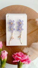 Real "Ajisai" Hydrangea Earring - Cool Color