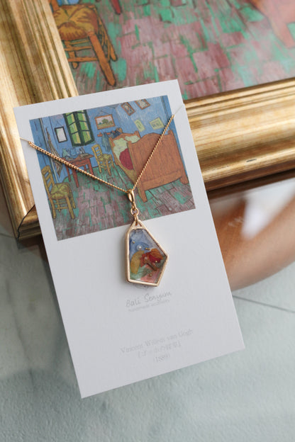 Gogh's Bedroom in Arles Inspired Necklace - ゴッホの寝室