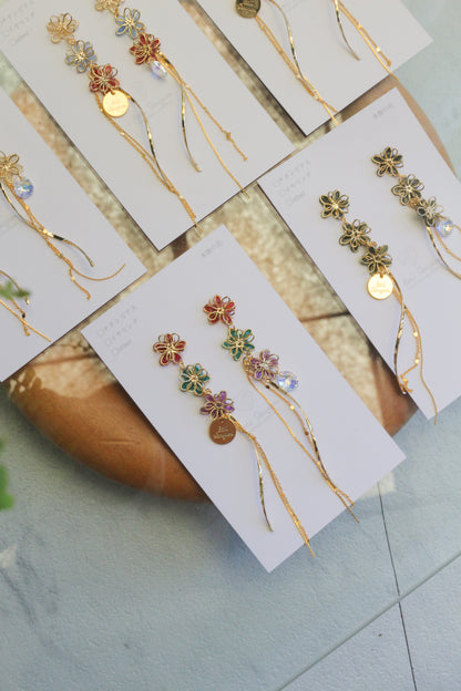 Oshikatsu Hydrangea Earrings No.3 ピアスorイヤリング