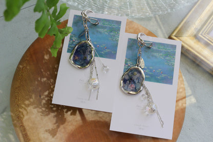 Monet Inspired Flower Bag Charm No.1 睡蓮