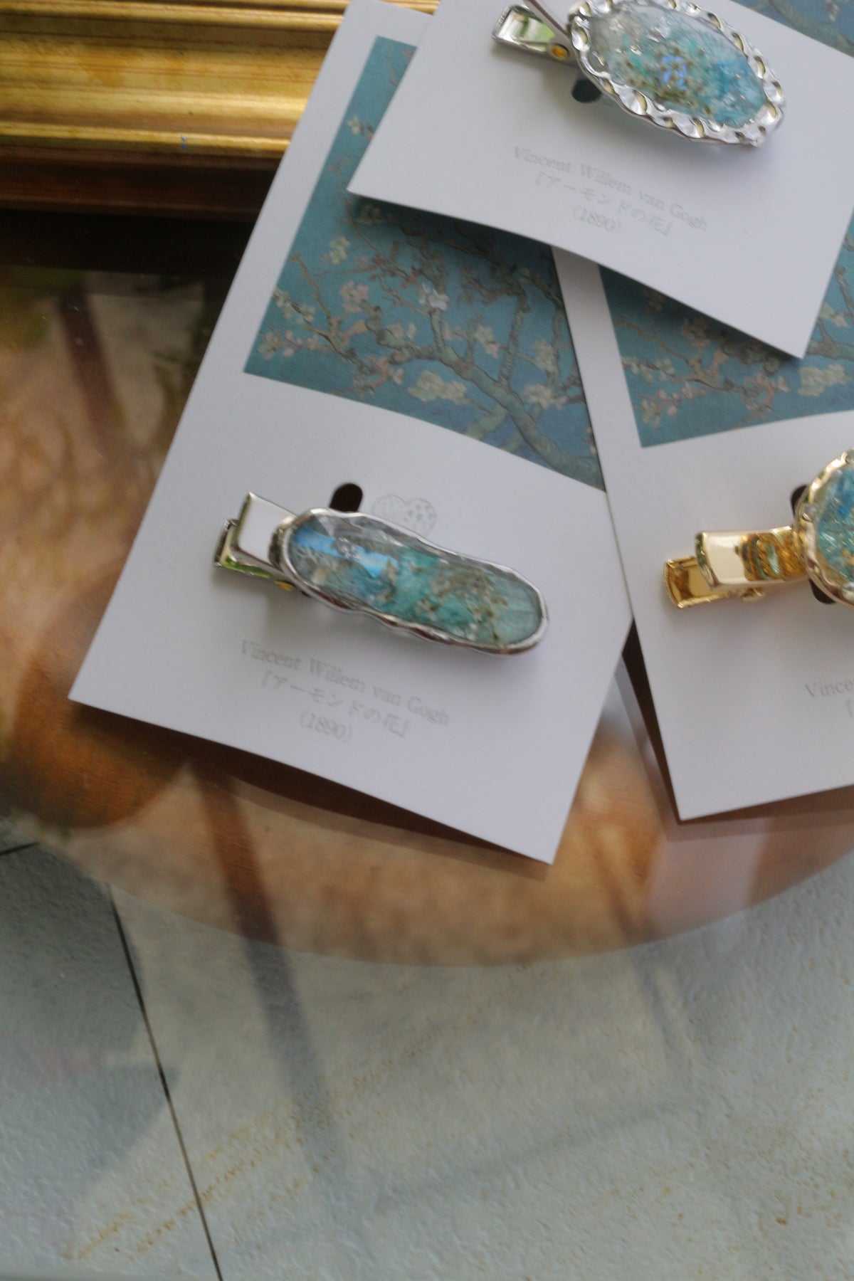 Gogh's Inspired Hair Clip - アーモンドの花
