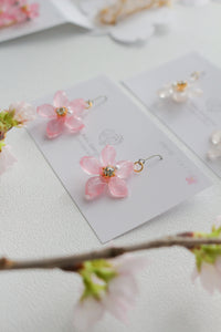 Dangling Someyoshino Sakura Earrings- Medium #S030