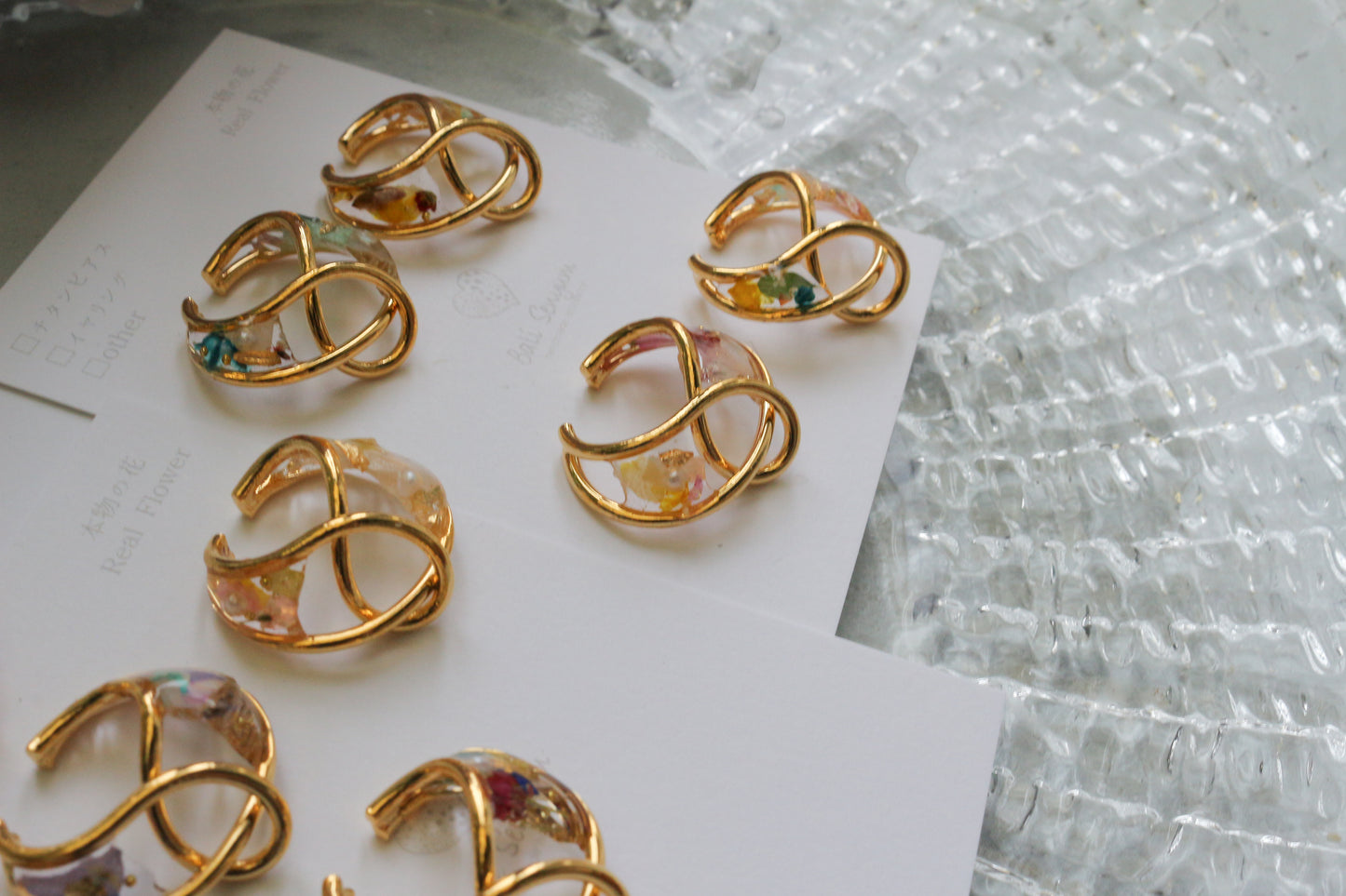 Linked Droplet Ear Cuffs (Limited item) - No.1