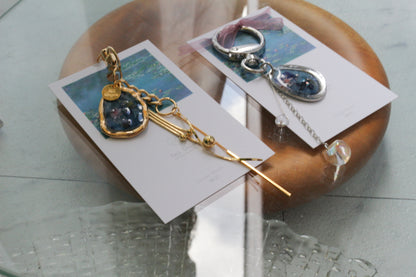 Monet Inspired Flower Bag Charm No.2 睡蓮