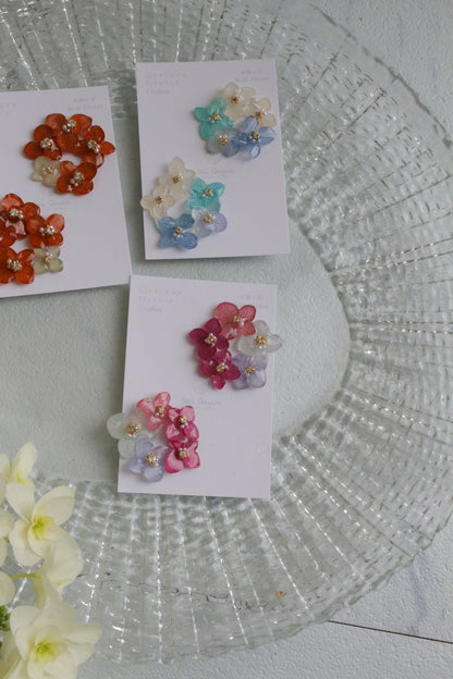 En Flower Earring 円と縁- ピアス or イヤリング　No.2