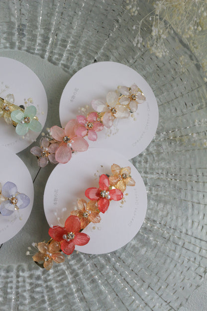 Hydrangea Hair Barrette No.47