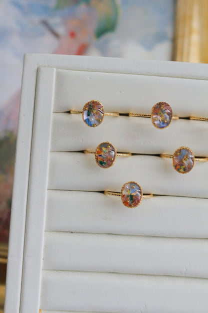 Monet Woman with a Parasol Inspired Ring No.1 -散歩　日傘をさす女性