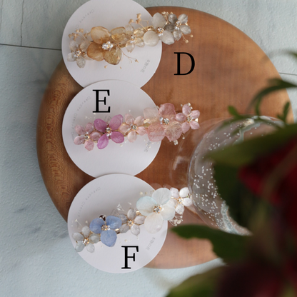 Hydrangea Hair Barrette No.44